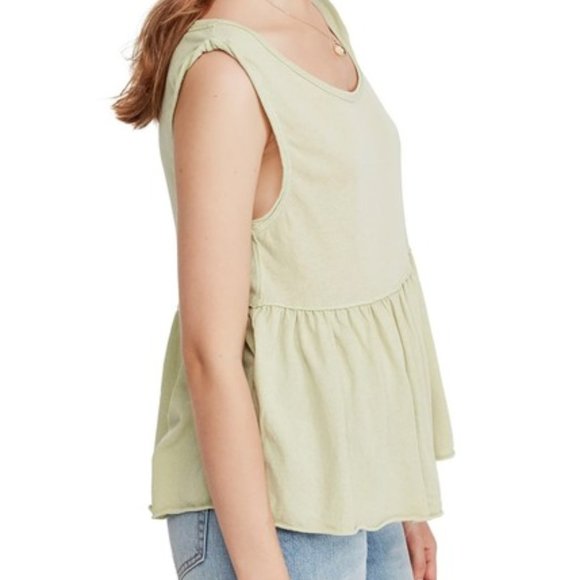 NWT Free People Anytime Tank Top in Matcha Size XS - Picture 4 of 5